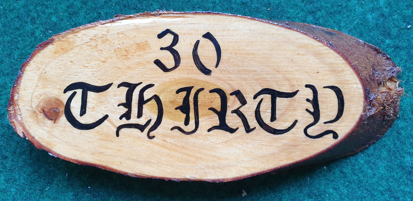 Wood slice (live edge) 12"x5"(inches)