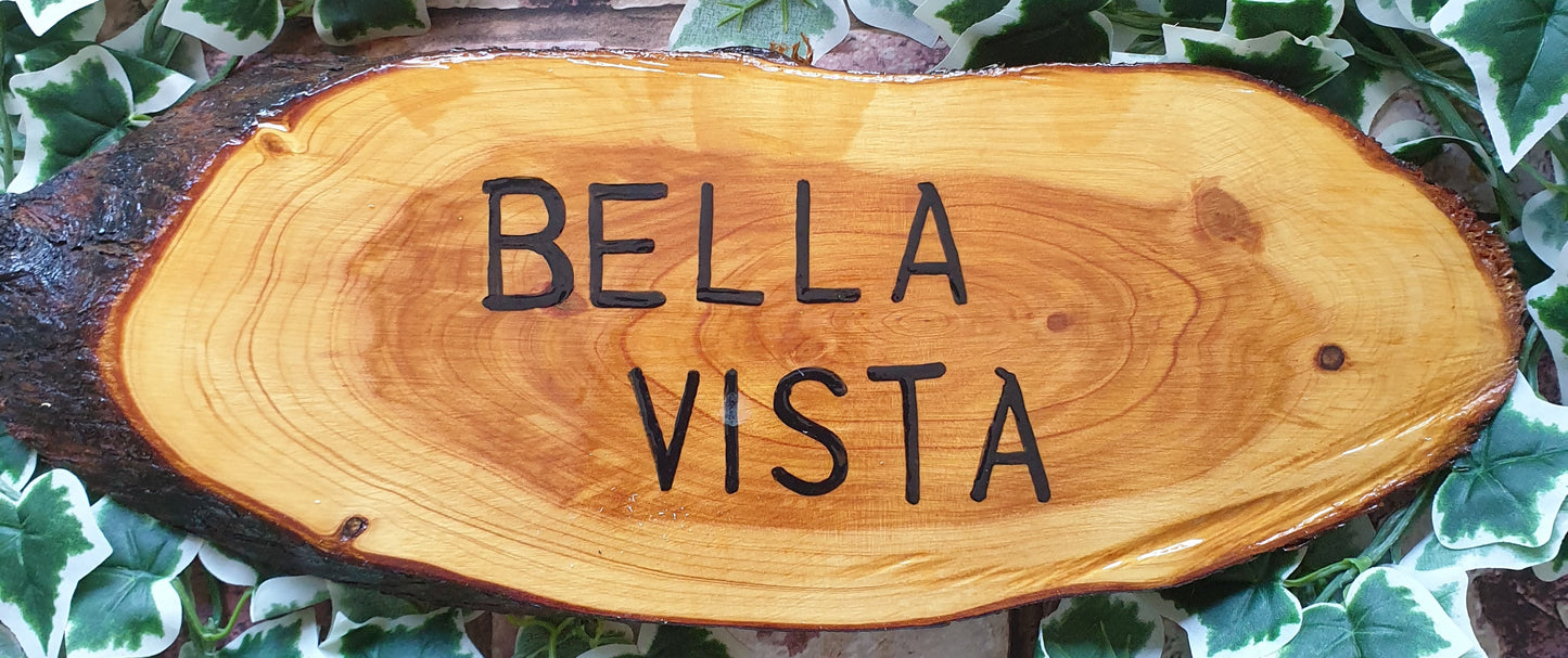 Wood slice (live edge) 12"x5"(inches)