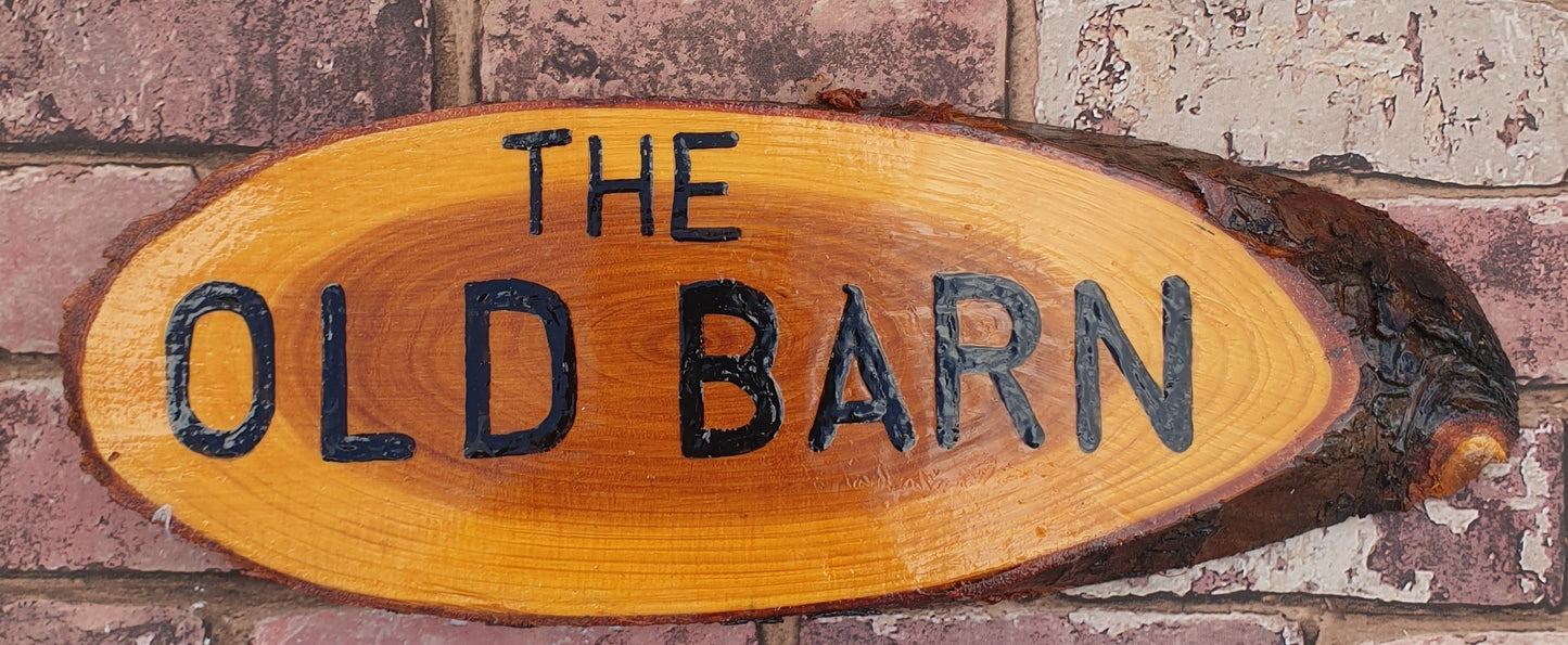 Wood slice (live edge) 12"x5"(inches)