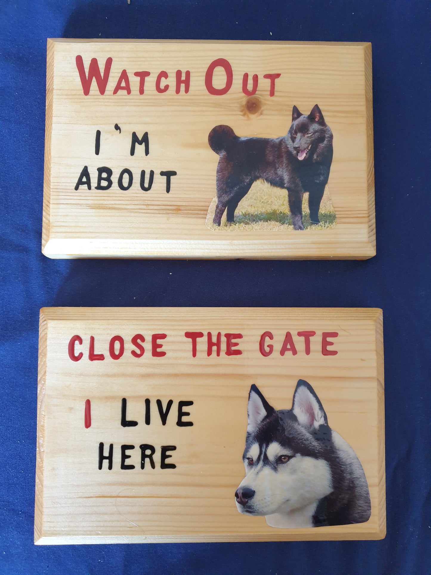 Hand made house sign size 6.5 inch by 4.5 inch (Small Size)