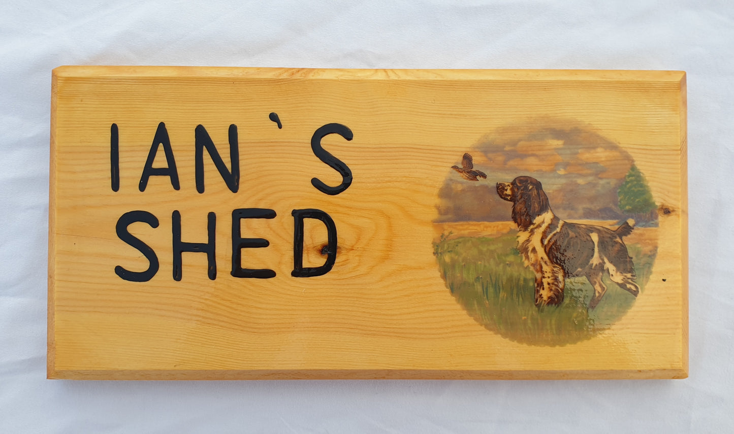 Hand made house sign size 9.5 inch by 4.5 inch (Medium Size)